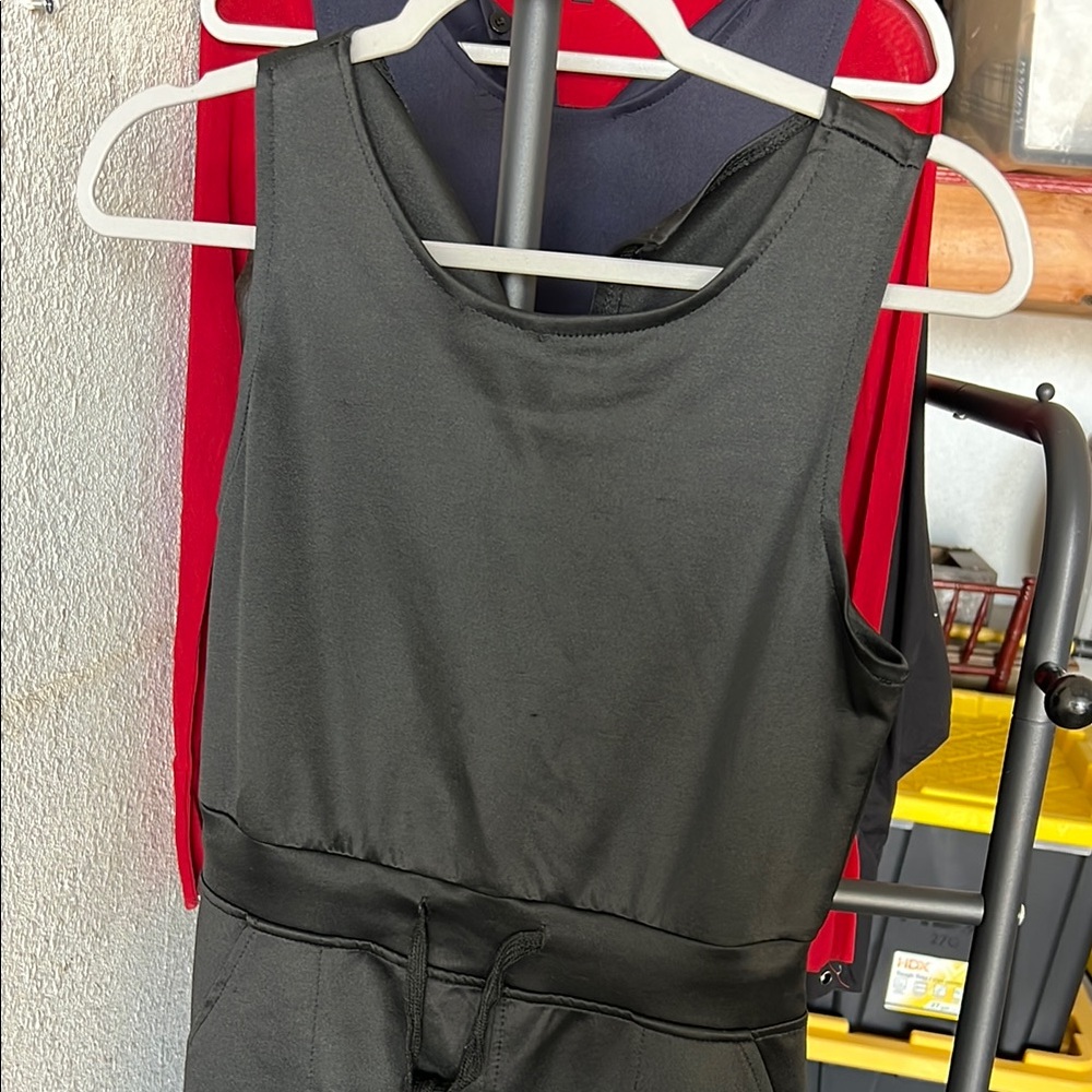 Black Sleeveless Jumpsuit